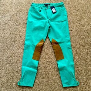 Ralph Lauren turquoise riding pants
